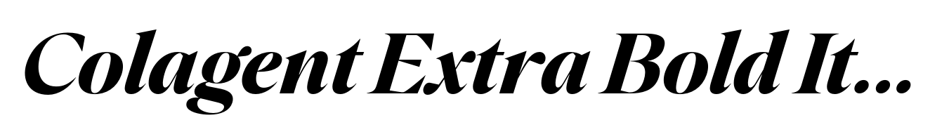 Colagent Extra Bold Italic